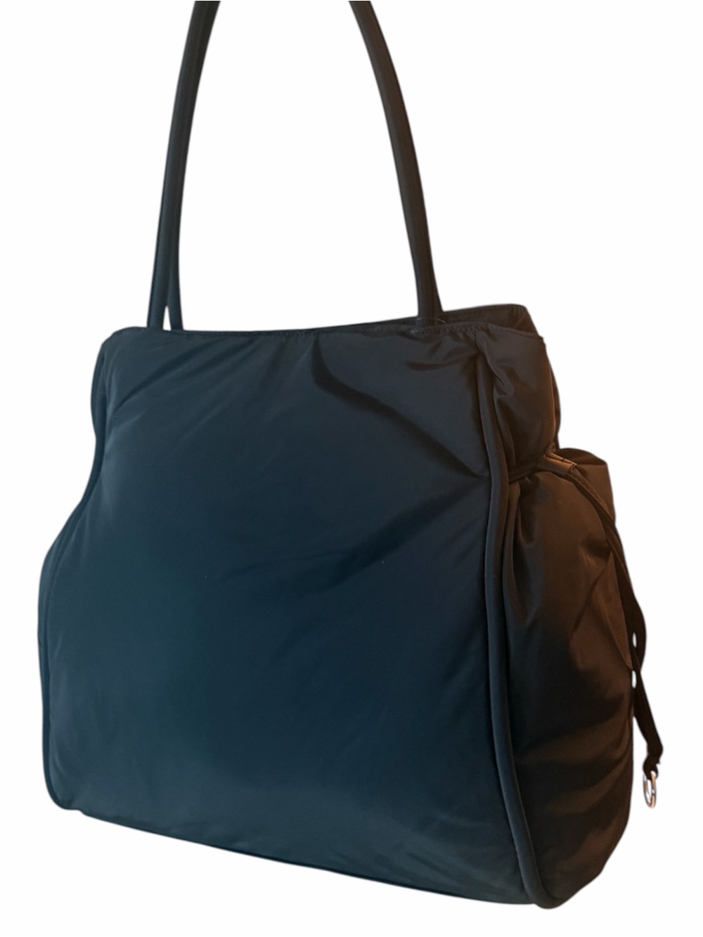 NEW Large Black Nylon Puffer Tote Bag - On 34th- Work Gym Travel